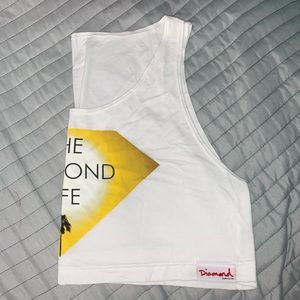 Diamond supply co. Cropped tank top